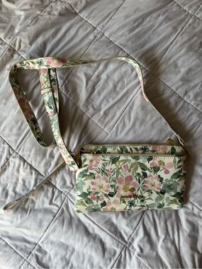 Nanette Lepore Floral Crossbody in Pink and Green